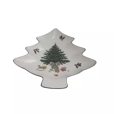 MIKASA HERITAGE COLLECTION Christmas Story Tree Serving Dish Plate • $22.50