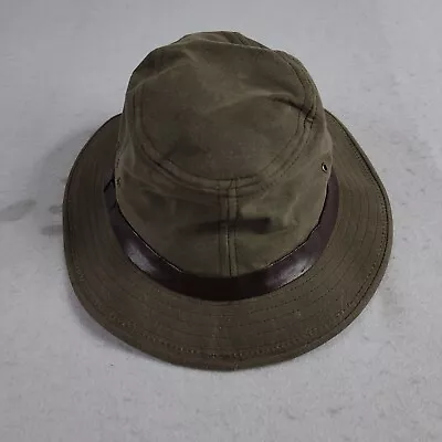 Vintage CC Filson Tin Packer Hat Green Canvas  • $29.88