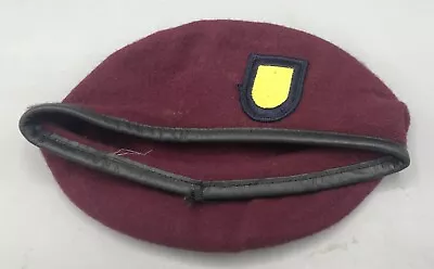 US Army 173rd Airborne Support BN Maroon Beret Size 6 3/4 • $15