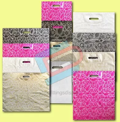 £3.99 • Buy Plastic Carrier Bags Strong Shopping Supermarket Shop Retail Shop Bag