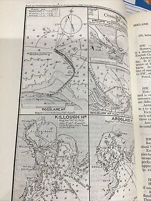 VINTAGE SEA CHART / NAUTICAL MAP 1961  Ireland Arklow Ardglass Killough Rosslare • £3.25
