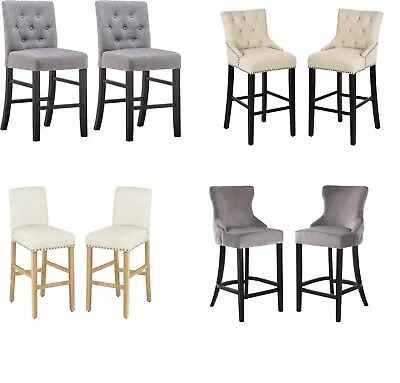 Set Of 2 4 Bar Stools For Kitchen Island Counter Height Bar Chairs Barstools • $79