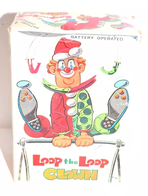 Vintage Nomura Japan Battery Operated LOOP THE LOOP CLOWN - Box Only • $9.99