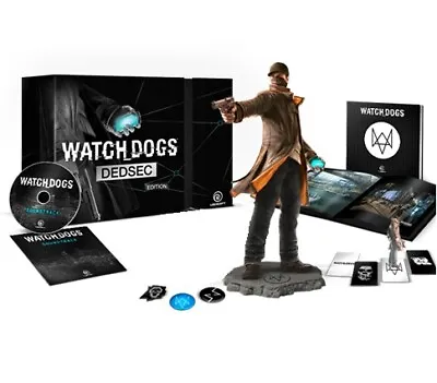 Watch Dogs Desec Edition Aiden Pearce Statue & Contents • $54.95