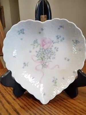 Heart Porcelain Trinket Dish Always And Forever Mikasa Japan Wedding Gift #BX10 • $15.93