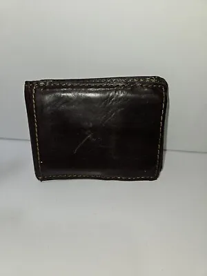 Fossil Wallet Men Brown Leather  • $13