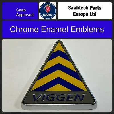 Chrome Enamel Saab 9-3 93 Viggen Badge Wing Emblem 5121629 New • $38.63