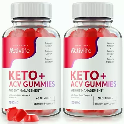 (2 Pack) ActivLife ACV Keto Gummies To Boost Weight Loss & Amplify Energy Levels • $29.95