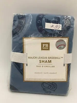 Pottery Barn Major League Baseball Sham Standard Blue #H331 • $38.32