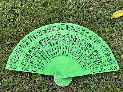 Green Sandalwood Fan For Wedding Favor • $9