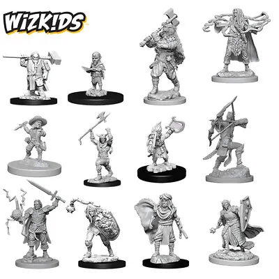 £9.99 • Buy WizKids Dungeons & Dragons Minis RPG Player Characters Male Presenting Unpainted