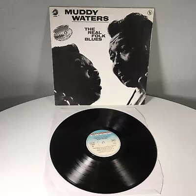 MUDDY WATERS: THE REAL FOLK BLUES 1981 Vinyl LP Vogue French Pressing 515008 • $25