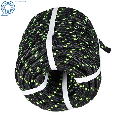 150' Double Braid Polyester Rope Rigging Rope 1/2  5500lbs Breaking Strength • $34.99