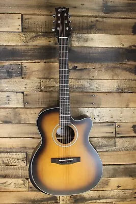 DAMAGED - Mitchell T413CE-BST Terra Torrefied Acoustic Electric Guitar #R7730 • $229.95