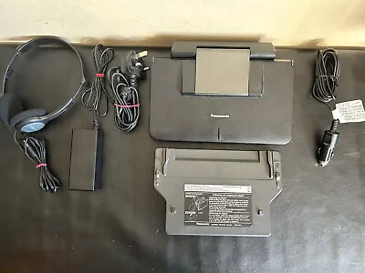 Panasonic Portable DVD Player DVD-LS86 + Headphones + Car Mount - Working • £40