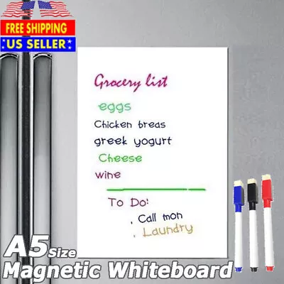 Dry Erase Board For Fridge Magnetic Whiteboard Planner For Home Office Classroom • $9.39