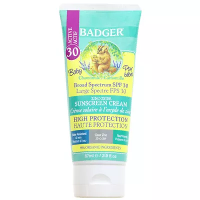 Baby Sunscreen SPF 30 Organic 87ml (Badger) • £16.28