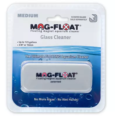 Mag-Float 125 Medium Glass Algae Magnet W/ Scraper Option Aquarium Scrubber • $28.02