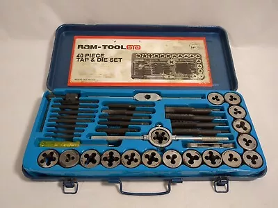 40pc Tap And Die Set Metric/Standard Thread Renewing Tapping Threading  • $25