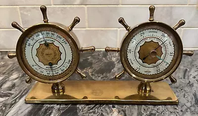 Vintage Swift And Anderson DESK WEATHER STATION On Brass Base • $15