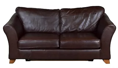 £1470 • Buy Sofa Bed M&s Abbey Brown Leather 2 Seater / ￼matching Sofa Available￼