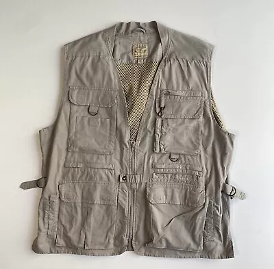 Cabela’s Safari Series Vented Fishing Hunting Outdoors Utility Vest Mens 2XL • $22.39