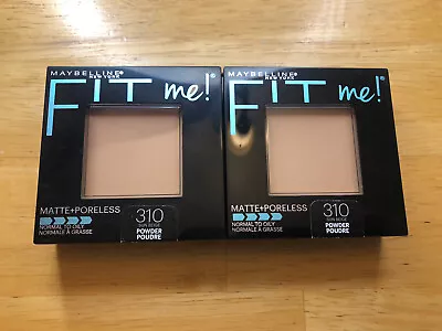 2 Maybelline New York Fit Me! Set Smooth Pressed Powder Foundation 310 Sun Beige • $10.99