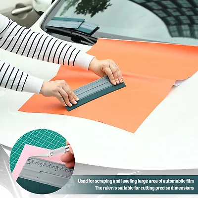 6  - 12  Large Vinyl Wrap Squeegee With Ruler Suede Felt Edge Film Install Tools • $22.79