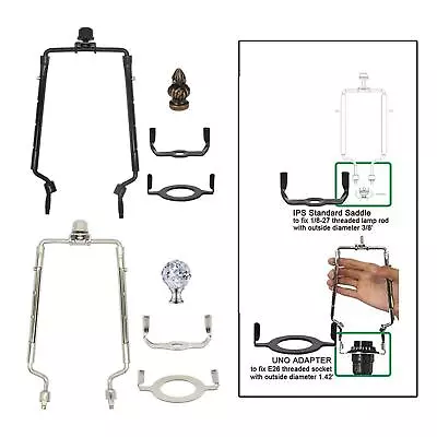 Lamp Shade Harp Holder Bracket Light Fitting Harps For Floor Table Lamps • £11.87