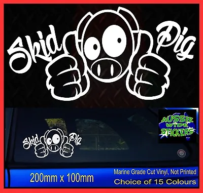 $6.90 • Buy JDM Illest Drift Hoon Stance SKID PIG Funny Car Sticker Decal Vinyl 200mm