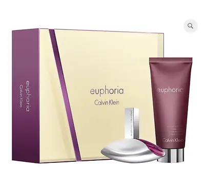 Calvin Klein Euphoria Gift Set - EDP Spray 50ml & Sensual Body Lotion 200ml • £59.99