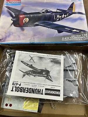 Vintage 1993 Monogram 1/48 P-47D Thunderbolt Plastic Model Kit 5487 Etched Parts • $22.74