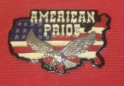 Big American Pride Flag Bold Eagle Stars And Stripes Usa America Belt Buckle  • £9.99