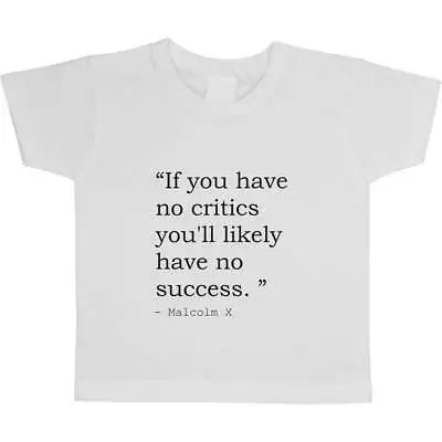 Malcolm X Quote Children's / Kid's Cotton T-Shirts (TS025085) • $12.64