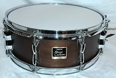 Yamaha Vintage 1998 Stage Custom Snare Drum-chocolate Satin-free Ship To Cusa! • $329