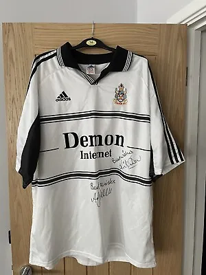 £10.50 • Buy Signed Fulham Shirt - 1999-2001 - Andy Melville And Kit Symons