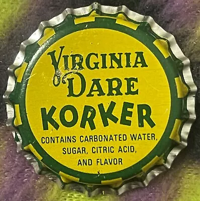 Vintage Virginia Dare Korker Bottle Cap New Bedford MA Brooklyn NY 1960s • $4.99