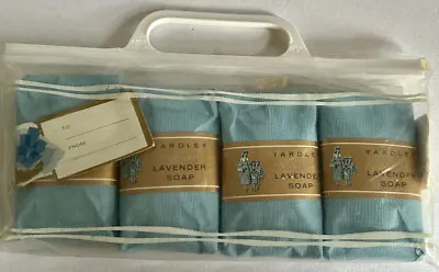 Vintage YARDLEY English Lavender Soap 4 Cakes 3 Oz Each • $10.49