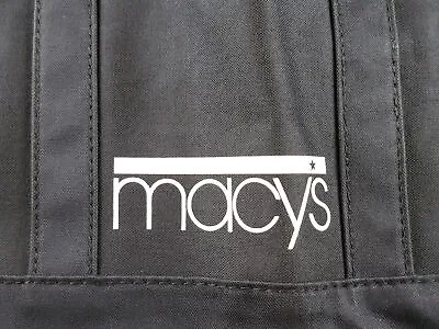 Macy's Promo Shoulder Bag Tote Dark Blue Or Black Nylon Excellent Condition • $12.95