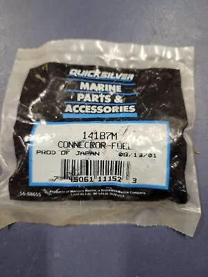 Mercury Quicksilver 14187M Outboard Fuel Connector - Genuine OEM Boat Parts • $24.99