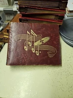 Red Antique/Vintage 7 Inch Or 45 RPM Record Storage Book  • $20