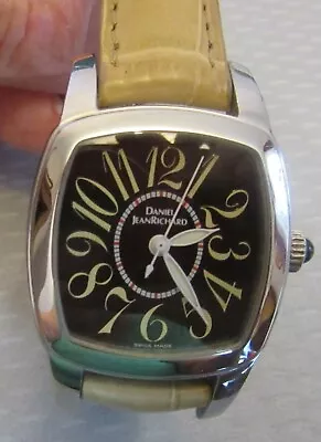 Daniel JeanRichard Grand TV Screen WOMANS WATCH Swiss Quartz In Box REF 95006 • $495