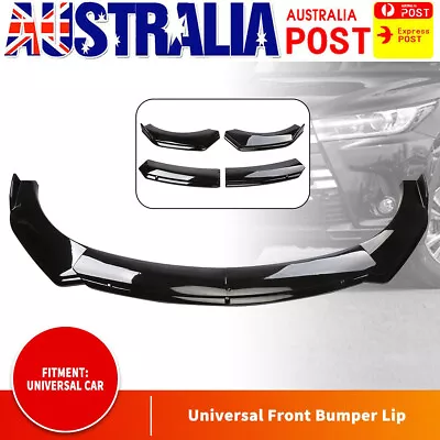 Gloss Black Front Bumper Lip Spoiler For VW Golf MK6 MK 7 7.5 GTI R CC Caravelle • $50.95