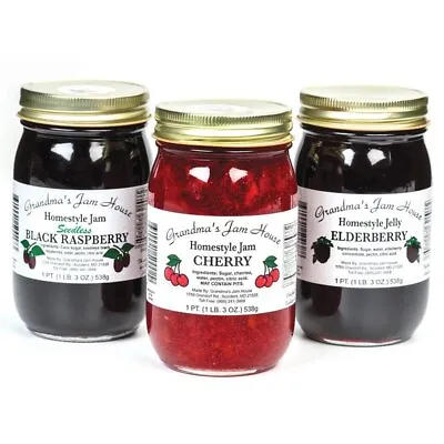 Grandma's Jam House Fruit Jam Or Jelly 19 Oz Jar • $16.98