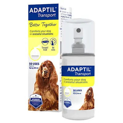 ADAPTIL Calm Transport Spray Helps Dog Cope With Travelling - 60ml • £22