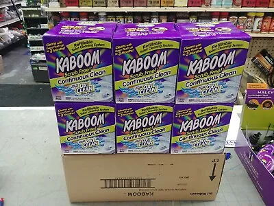 6 Pack KABOOM 35113 Scrub Free Continuous Automatic Toilet Cleaning System NEW! • $64.99