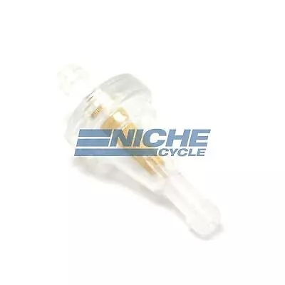 Universal Motorcycle ATV 3/16 -1/4  Fuel Filter Clear Inline Brass 2  Long 6mm • $2.70