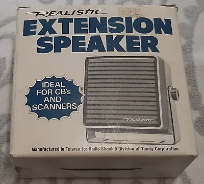 Vintage Realistic Extension Speaker For CB Or Scanner 21-549 NEW • $26.40