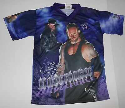 WWE The Undertaker Purple Wrestling Official Liciensed T-Shirt 2007 Boys 8Y NEW  • £35.88