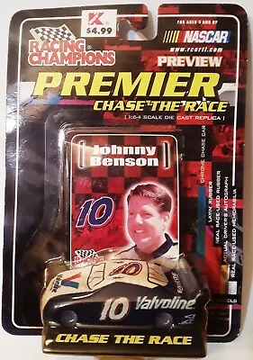 $9.89 • Buy Johnny Benson,1:64,NASCAR Racecar W/Car Cover,Stand & Trading Card,UNOPENED,2001